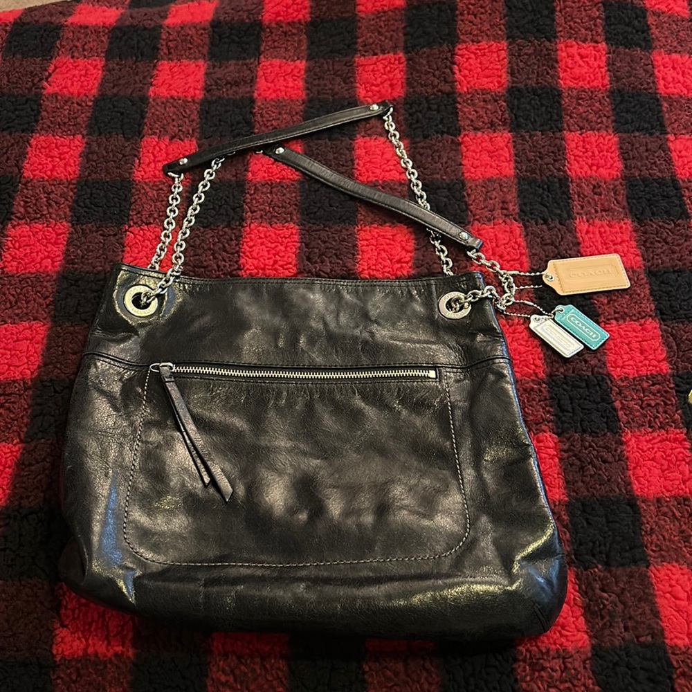 Coach Black Leather Bag
